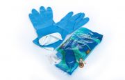 Gummihandschuhe blau, Größe M 