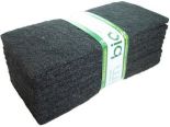 10 große schwarze Reinigungspads 